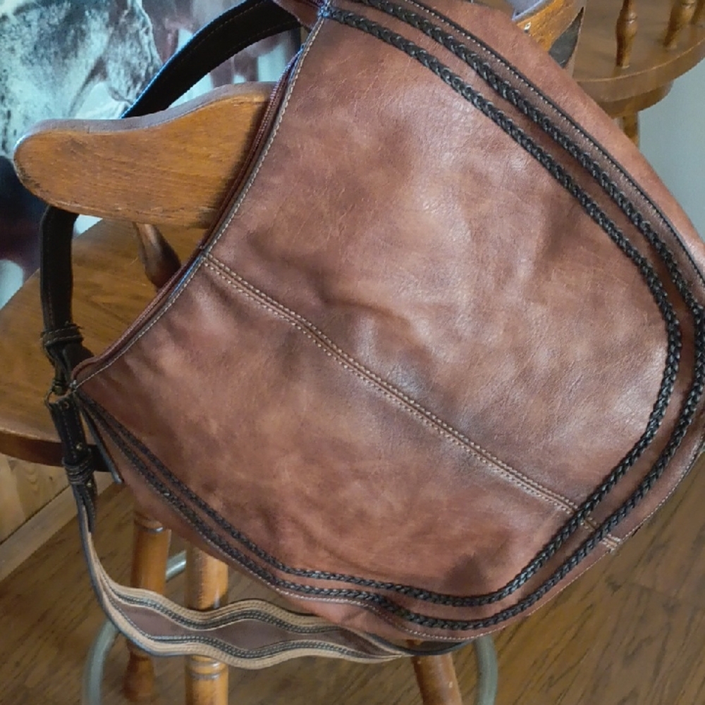 Justin Boots Tan Leather Handbag - Picture 10 of 15